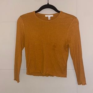 Orange tight crop top